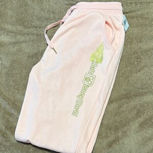 Disney Light Pink Joggers with Gold Accents